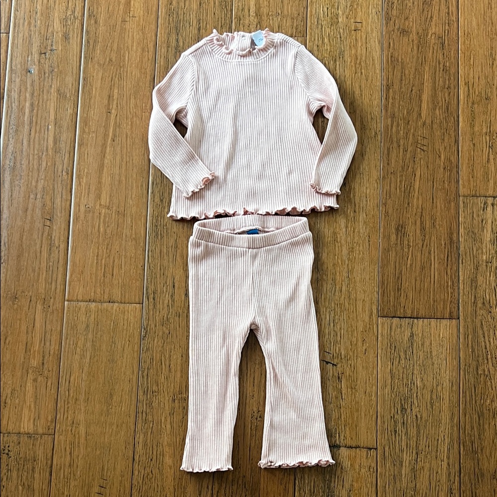 Old Navy Baby Girl Ribbed Toddler Set